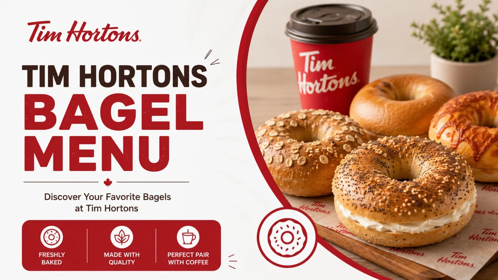 Tim Hortons Bagel Menu