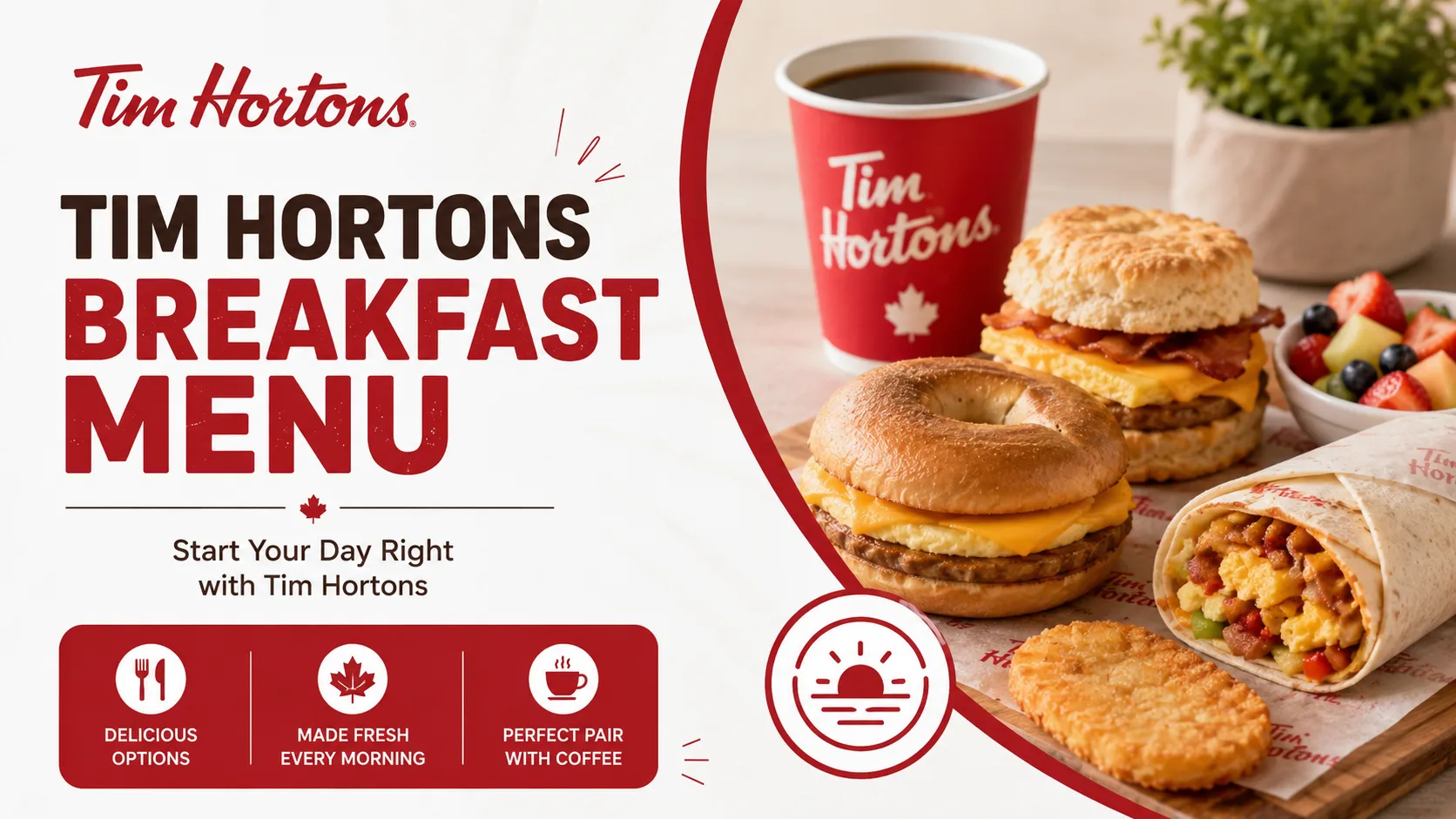 Tim Hortons Breakfast Menu