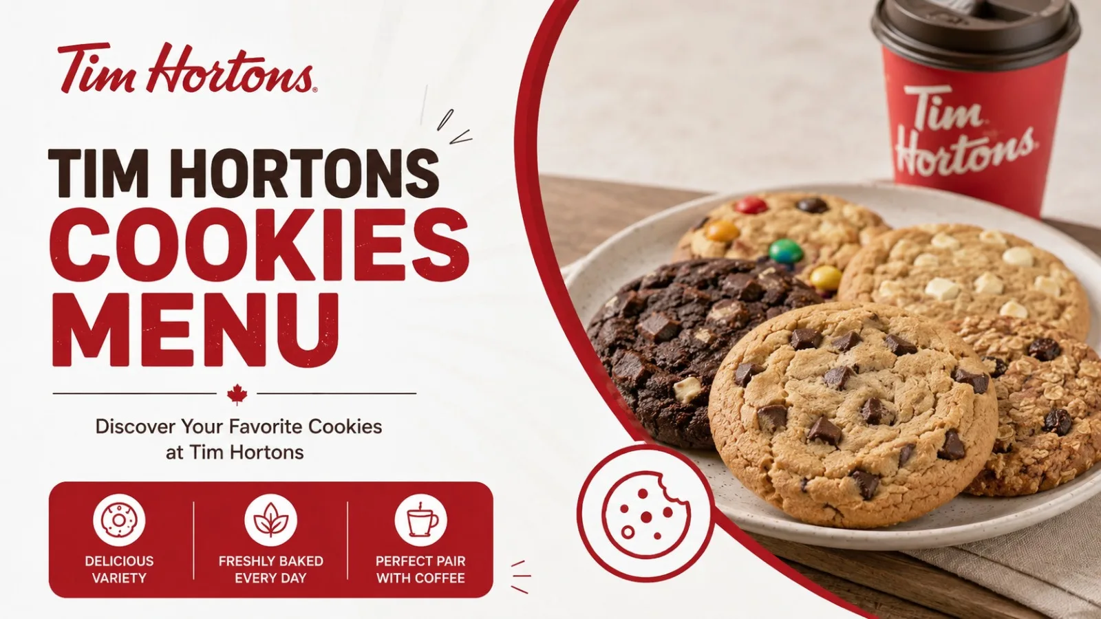 Tim Hortons Cookies Menu