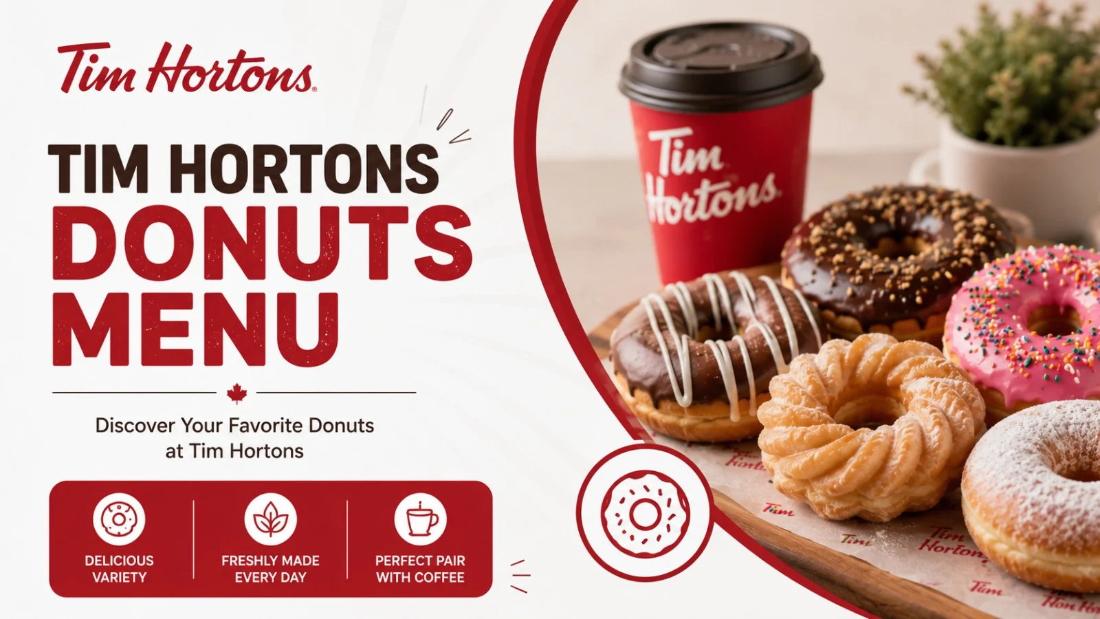 Tim Hortons Donuts Menu