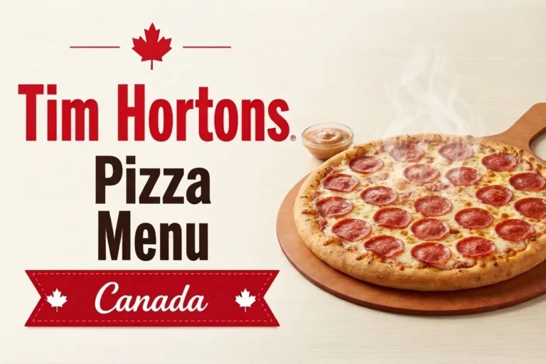 Tim Hortons Pizza Menu