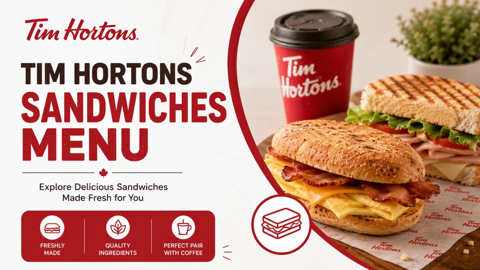 Tim Hortons Sandwiches Menu