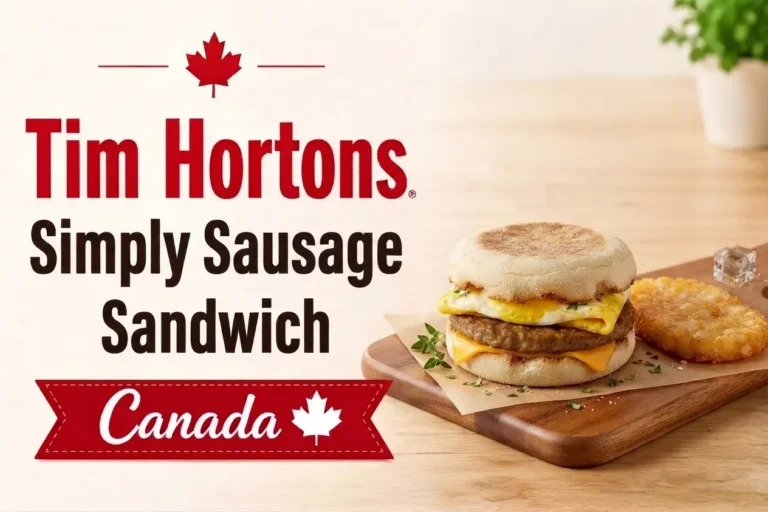 Tim Hortons Simply Sausage Sandwich
