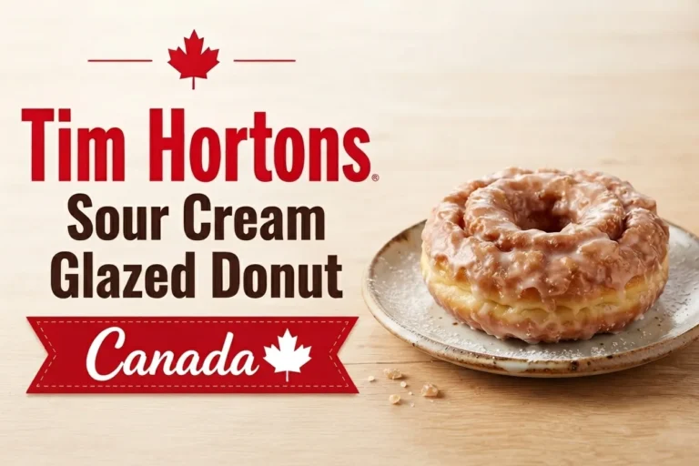Tim Hortons Sour Cream Glazed Donut